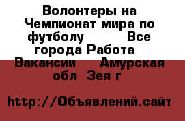 Волонтеры на Чемпионат мира по футболу 2018. - Все города Работа » Вакансии   . Амурская обл.,Зея г.